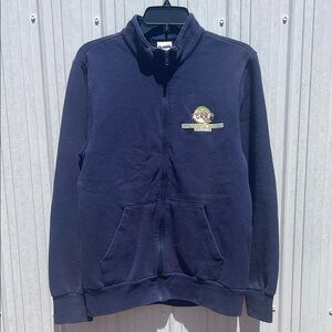 TERRA Navy Uniform Full-Zip Jacket with Embroidered Logo